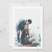 Carte de rappel de mariage à calligraphie minimali (Dos)