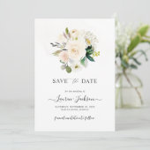 Carte de rappel de mariage ArtsApp H2 Alabaster Ro (Debout devant)