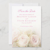 Carte de rappel de mariage aux roses (Devant)