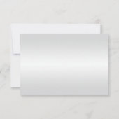 Carte de rappel de mariage en or et coeurs (Dos)