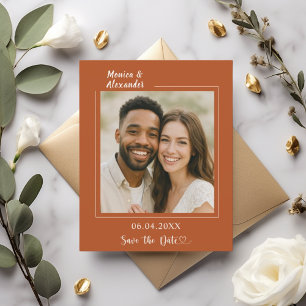 Carte de rappel de mariage en terre cuite et ivoir