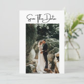 Carte de rappel de mariage moderne avec code QR ph (Debout devant)