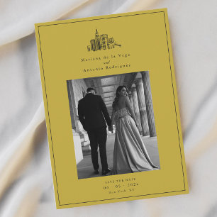 Carte de rappel de mariage photo de New York City