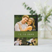 Carte de rappel de mariage Snapshots (Debout devant)