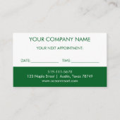 Carte de rappel de massage (Devant)