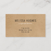 Carte de rappel de nomination professionnelle mode (Dos)