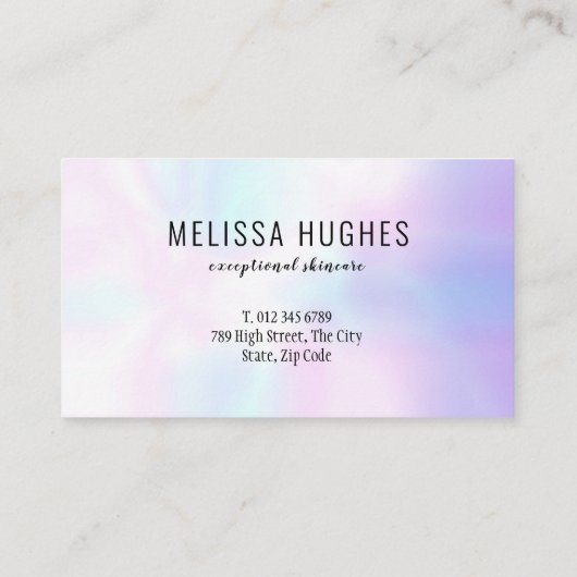 Carte de rappel de nomination professionnelle mode (Dos)