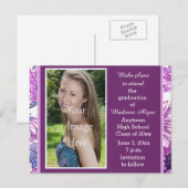 Carte de rappel de remise des diplômes avec photo  (Devant / Derrière)