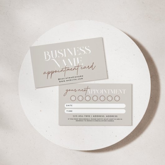 Carte de rappel de rendez-vous Boho moderne
