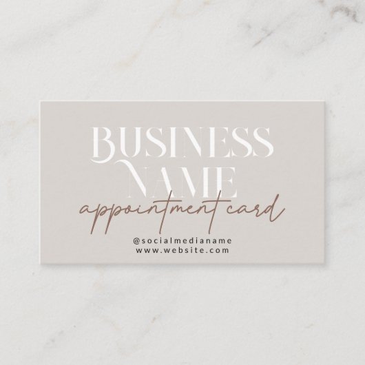 Carte de rappel de rendez-vous Boho moderne (Devant)