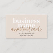 Carte de rappel de rendez-vous Boho moderne (Devant)