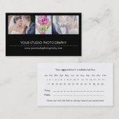 Carte de rappel de rendez-vous de collage moderne  (Devant / Derrière)