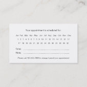 Carte de rappel de rendez-vous de collage moderne  (Dos)