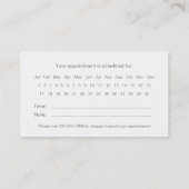 Carte de rappel de rendez-vous de collage moderne  (Dos)