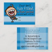 Carte de rappel de rendez-vous de dentiste (Devant / Derrière)