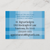 Carte de rappel de rendez-vous de dentiste (Dos)