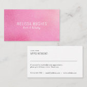 Carte de rappel de rendez-vous de Parties scintill (Devant / Derrière)