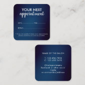 Carte de rappel de rendez-vous de salon moderne te (Devant / Derrière)