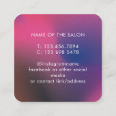 Carte de rappel de rendez-vous de salon moderne te (Dos)