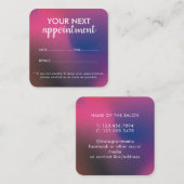 Carte de rappel de rendez-vous de salon moderne te (Devant / Derrière)