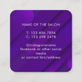 Carte de rappel de rendez-vous de salon moderne te (Dos)