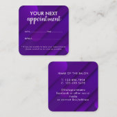 Carte de rappel de rendez-vous de salon moderne te (Devant / Derrière)