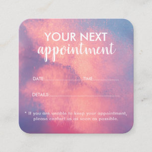Carte de rappel de rendez-vous de salon moderne te