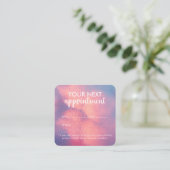 Carte de rappel de rendez-vous de salon moderne te (Debout devant)