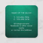 Carte de rappel de rendez-vous de salon moderne te (Dos)