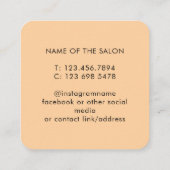Carte de rappel de rendez-vous de salon moderne te (Dos)