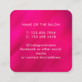 Carte de rappel de rendez-vous de salon moderne te (Dos)