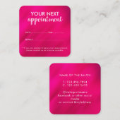 Carte de rappel de rendez-vous de salon moderne te (Devant / Derrière)