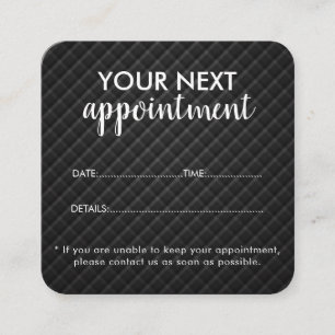 Carte de rappel de rendez-vous de salon moderne te