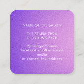 Carte de rappel de rendez-vous de salon moderne te (Dos)