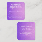 Carte de rappel de rendez-vous de salon moderne te (Devant / Derrière)
