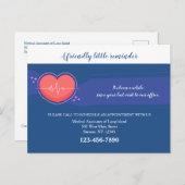 Carte de rappel de rendez-vous Médicale (Devant / Derrière)