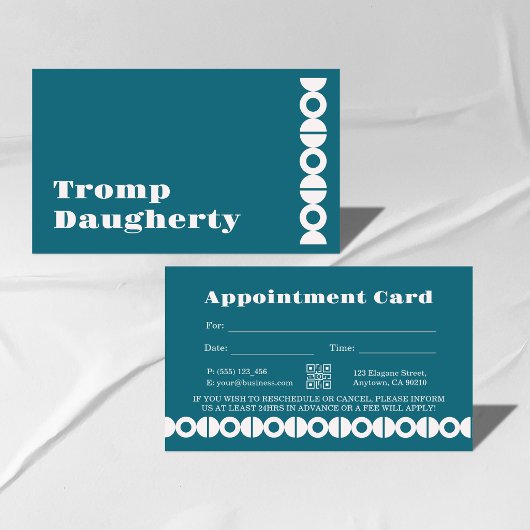 Carte de rappel de rendez-vous professionnel modif