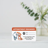 Carte de rappel de rendez-vous professionnels pour (Debout devant)