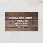 Carte de rappel de rendez-vous rustique profession (Dos)