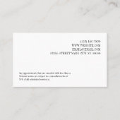 Carte de rappel de rendez-vous Votre prochaine vis (Dos)