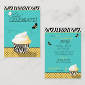 Carte de rappel des abeilles d'anniversaire (Devant / Derrière)