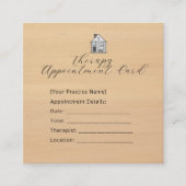 Carte de rappel du thérapeute (Devant)