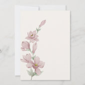 Carte de Rappel Élégante Classique Florale (Dos)