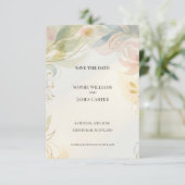 Carte de rappel floral pastel doux (Debout devant)