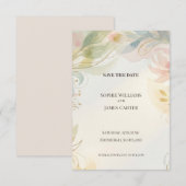 Carte de rappel floral pastel doux (Devant / Derrière)