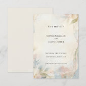 Carte de rappel floral Scottish Blush (Devant / Derrière)