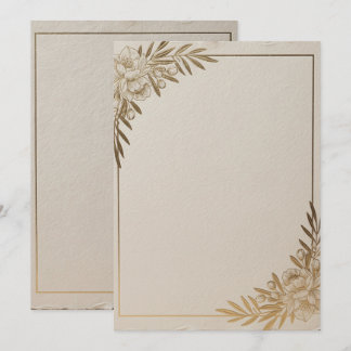 Carte de rappel minimaliste | Élégante Botanique