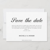 Carte de rappel moderne minimal rustique avec phot (Dos)