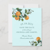 Carte de rappel Oranges Fleurs et Fruits (Devant)