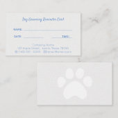 Carte de rappel personnalisée de l'entreprise de t (Devant / Derrière)